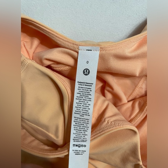 NEW Lululemon Align Dress Peach Bellini Built in Shorts Butterly Soft Size 0 - Picture 10 of 12